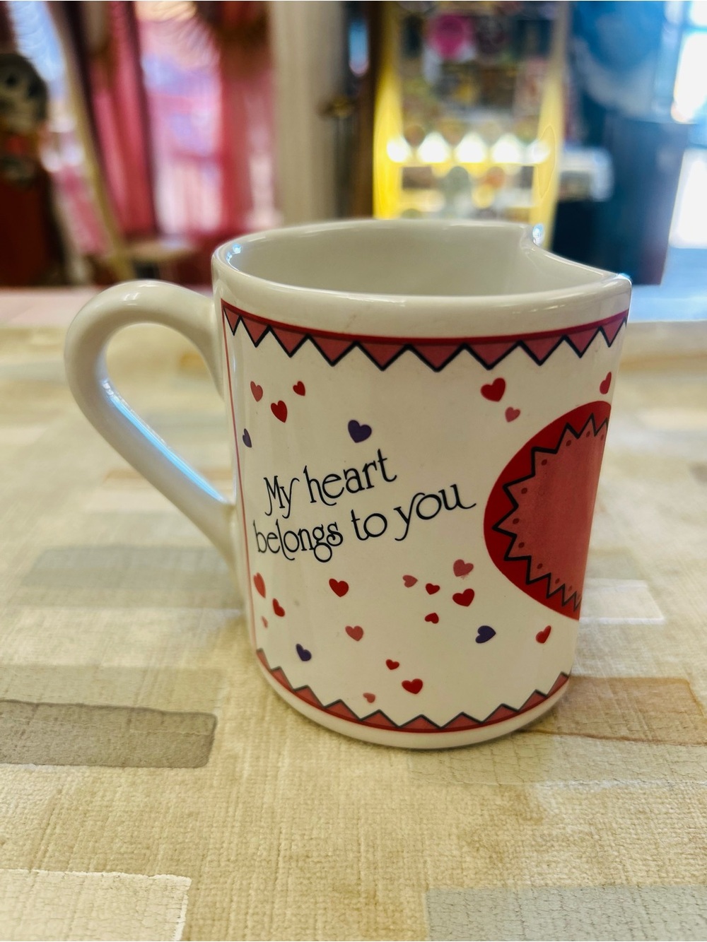 Vintage 1980’s Novelty Heart Cup